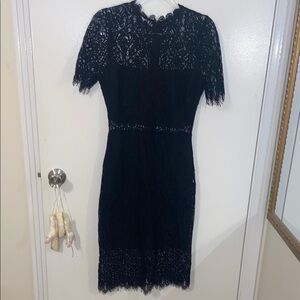 Lulu's Black Midi Dress